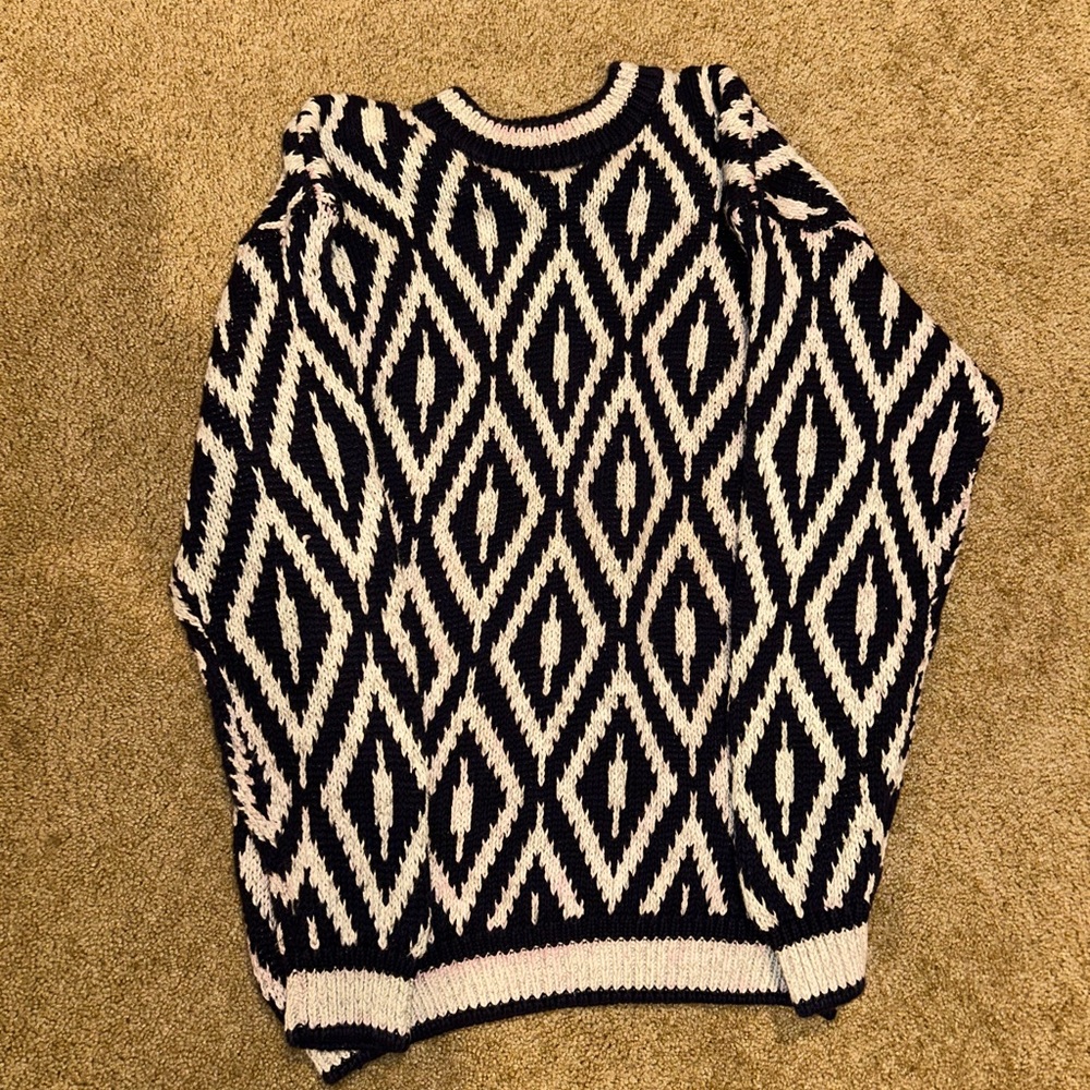 Studio Geometric Patterned Sweater